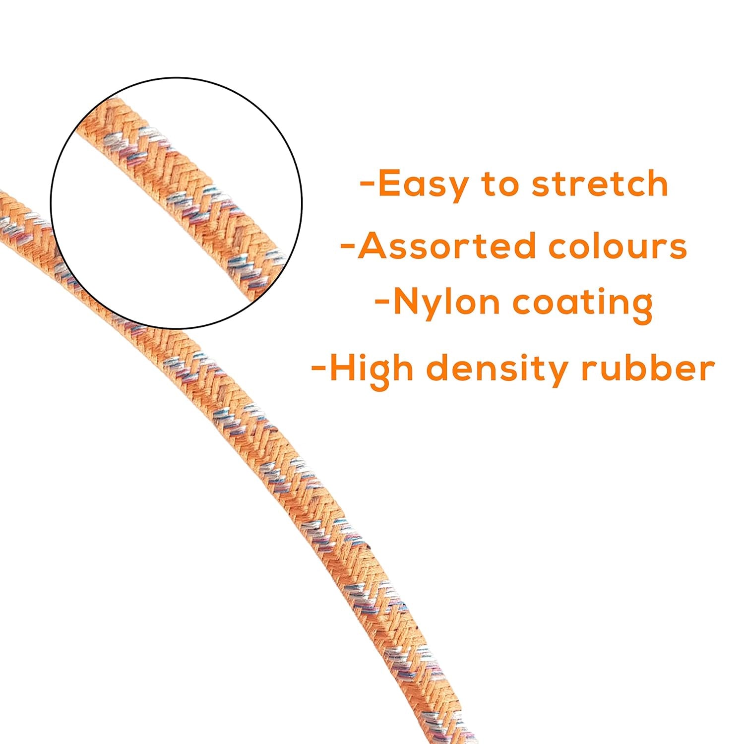 9100 Multipurpose Ultra Flexible Bungee Rope / Luggage Strap / Bungee Cord High Strength Elastic Bungee, Shock Cord Cables, Luggage Tying Rope with Hooks (2 Mtr) 9100 Multipurpose Ultra Flexible Bungee Rope / Luggage Strap / Bungee Cord High Strength Elastic Bungee, Shock Cord Cables, Luggage Tying Rope with Hooks (2 Mtr)